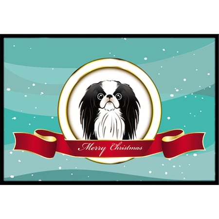 Carolines Treasures Japanese Chin Merry Christmas Indoor and Outdoor Mat- 24 x 36 in. BB1540JMAT